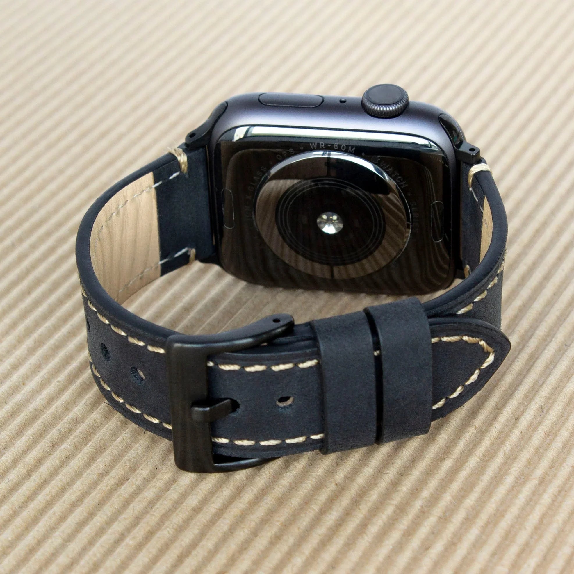 Torrii Watch 40/41/42 Mm Strap - Black Leather - Tashqila Torrii Watch 40/41/42 Mm Strap - Black Leather - Tashqila